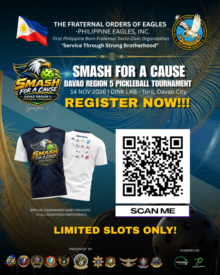 SMASH FOR A CAUSE - Davao Region 5 Pickleball Tournament